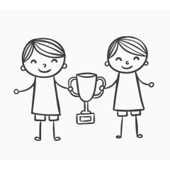 六一简笔画小人物