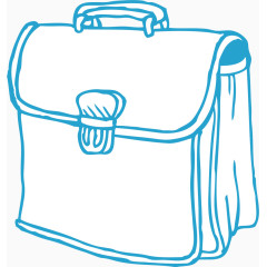 书包简易画卡通手绘装饰元素