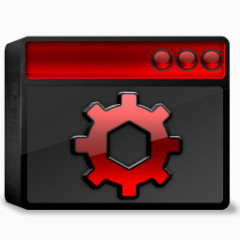 蝙蝠黑色红红色图标