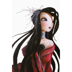 西方美女素描手绘欧美人物图片