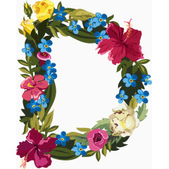 创意英文花环字母