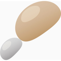 石头卡通手绘装饰元素