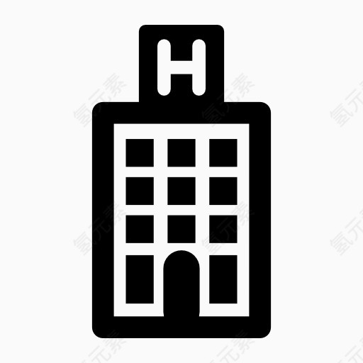 医院大楼图标