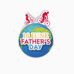 矢量地球和骑车的人