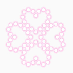 精致圆形五彩烟花