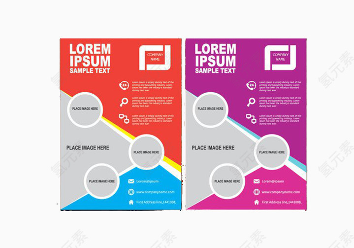 杂志封面红色紫色