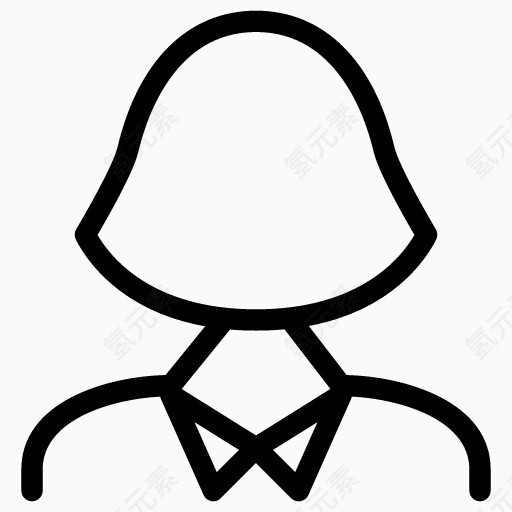 业务女人Outline-icons