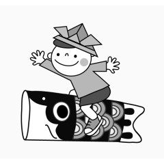 日式小清新卡通人物装饰