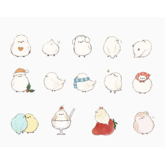 小清新手绘小鸟