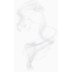 淡灰色烟体效果PNG分成