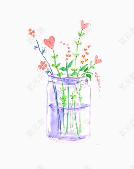 六一儿童节花装饰图案素材