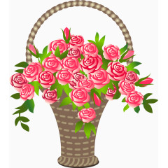 玫瑰花花篮