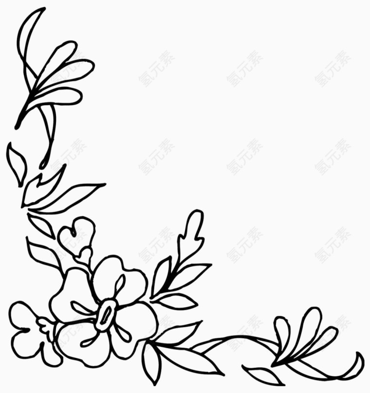 花朵边框