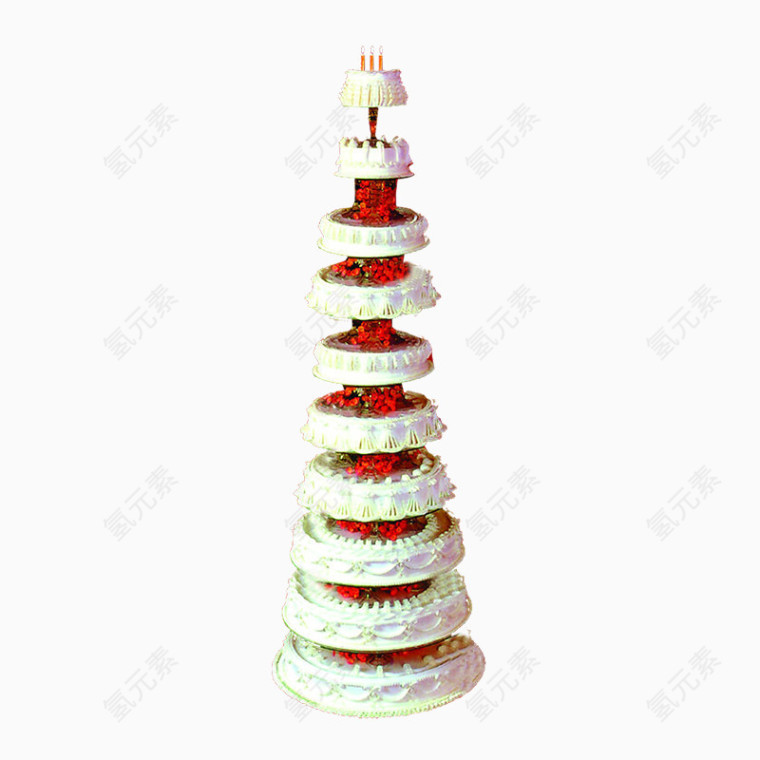 精美五彩水果生日蛋糕