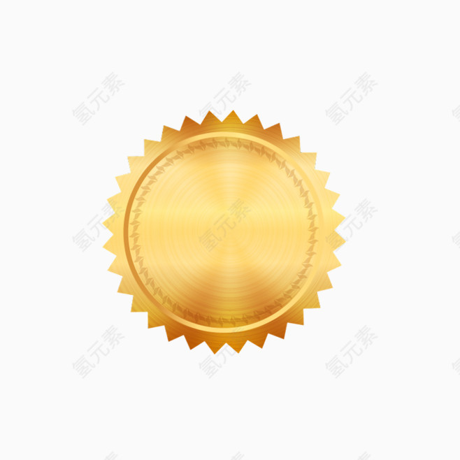 金色金属感促销标签
