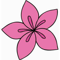 卡通手绘花瓣