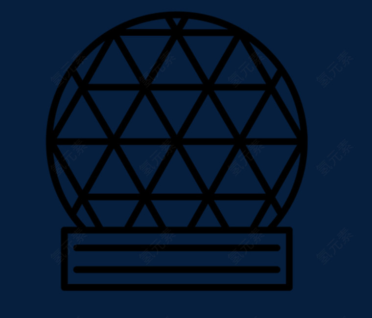 太空舱简笔画插画