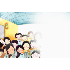 聚会活动海报插画