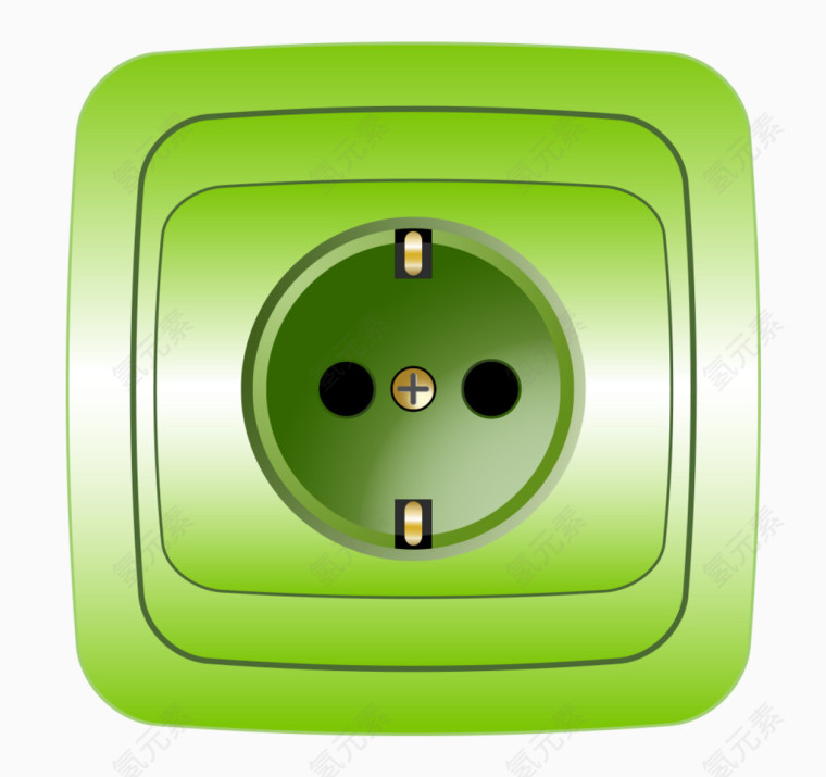 绿色环保插头