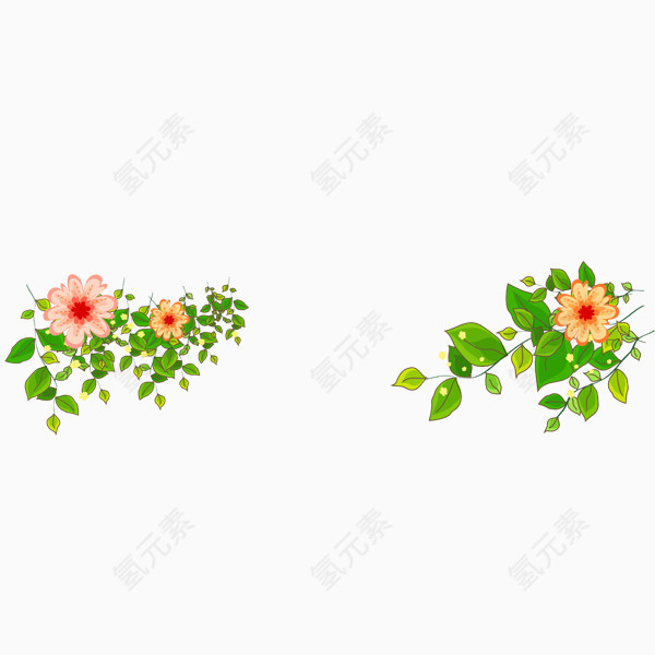 手绘装饰花