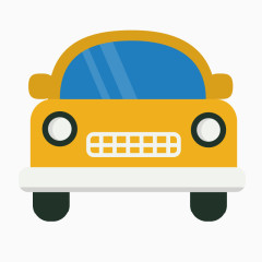 小轿车平面图标设计