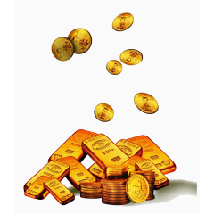 金块金币飞舞
