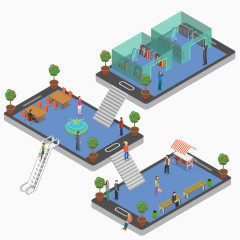 卡通创意3D手绘手机日常生活