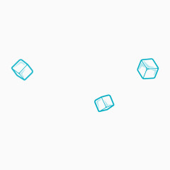 立方体漂浮素材