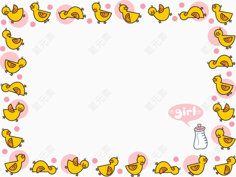 小鸡边框