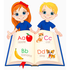 学英语的小孩儿