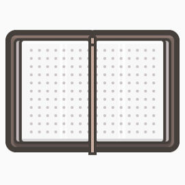 打开的本子图标