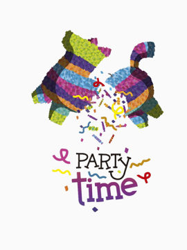 儿童聚会插画矢量图