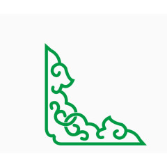 绿色边框装饰素材