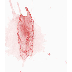 油漆水墨泼墨溅落红色矢量图