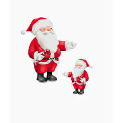 节日手绘卡通圣诞老人形象