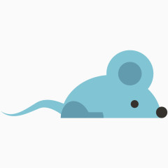 卡通可爱扁平小老鼠