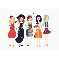 动画女孩人物