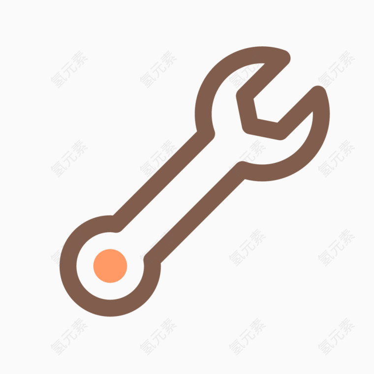卡通精美工具图标扳手