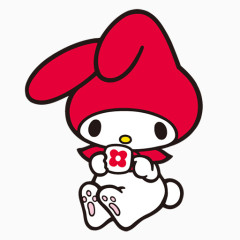 卡通精美红色小兔子