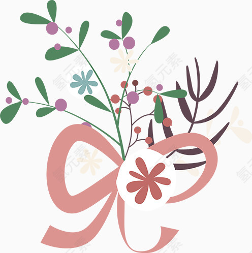 漂亮蝴蝶花装饰