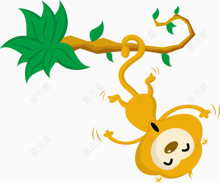 卡通欢乐动物素材