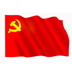 党旗党徽旗帜飘扬