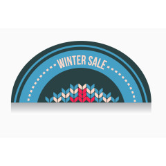 扇形吊牌矢量图