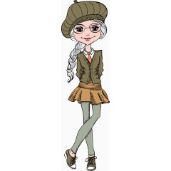 卡通美女