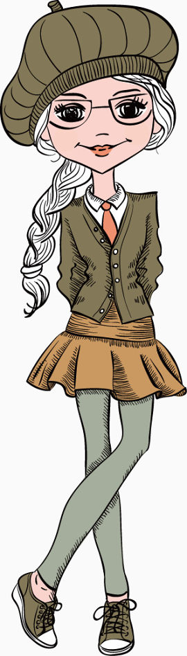卡通美女