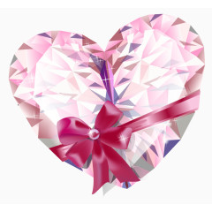 蝴蝶结爱心钻石