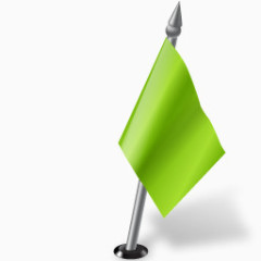 分子国旗赖特黄绿色远景图标记图标