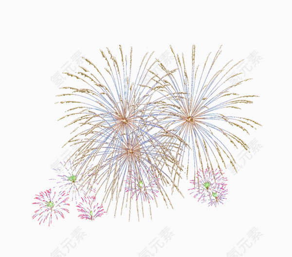  精美五彩烟花