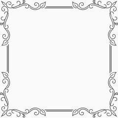 复古花纹边框