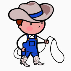 戴帽子男孩素材